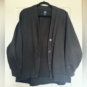 Gap Women's Black Fleece Cardigan